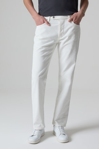 Pantalon regular - Blanc