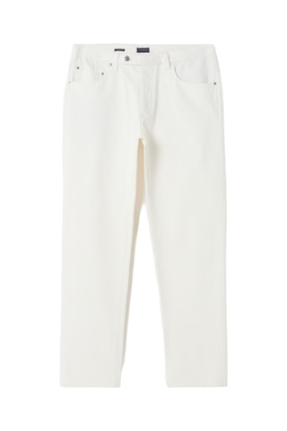 Pantalon regular - Blanc