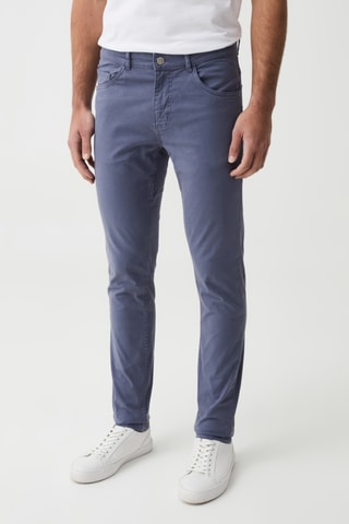 Pantalon regular - Bleu