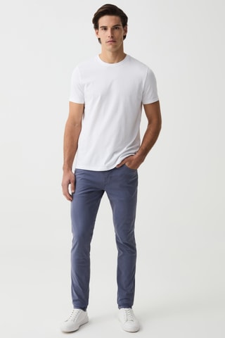 Pantalon regular - Bleu
