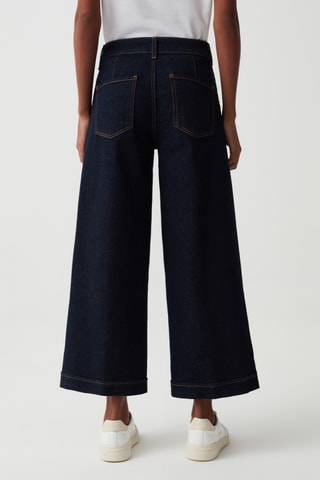 Jean wide legs 7/8 - Bleu