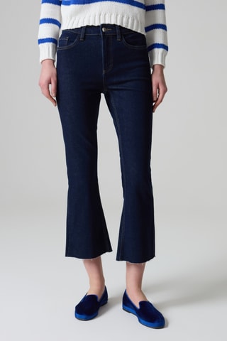 Jean flare 7/8 - Bleu foncé