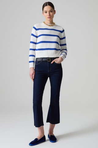 Jean flare 7/8 - Bleu foncé