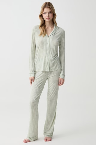 Chemise de pyjama - Vert