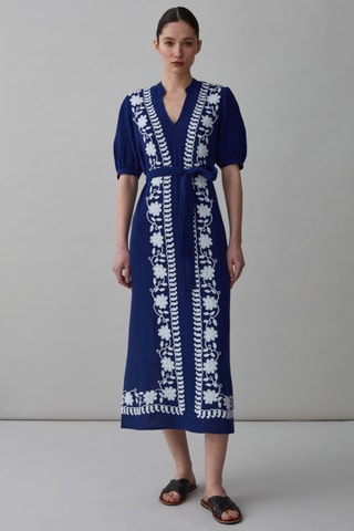 Robe longue - Bleu