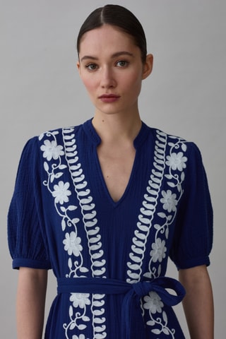 Robe longue - Bleu