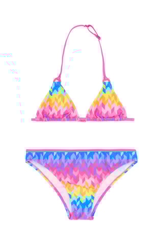 Maillot 2 pièces - Rose et jaune