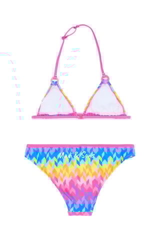 Maillot 2 pièces - Rose et jaune