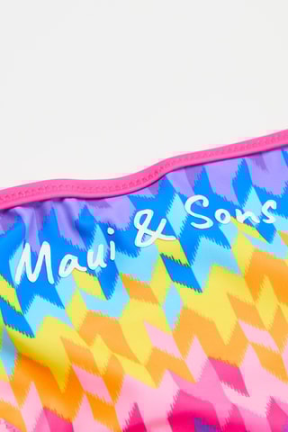 Maillot 2 pièces - Rose et jaune
