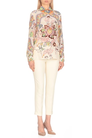 Chemisier en soie - Beige