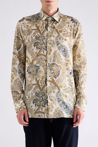 Chemise - Ecru et jaune