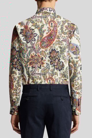 Chemise - Ecru et corail