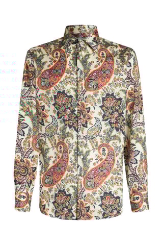 Chemise - Ecru et corail