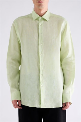 Chemise en lin - Vert clair