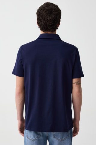 Polo regular - Bleu marine