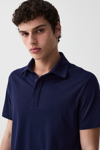 Polo regular - Bleu marine