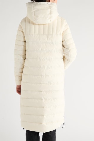 Doudoune longue à capuche - Blanc