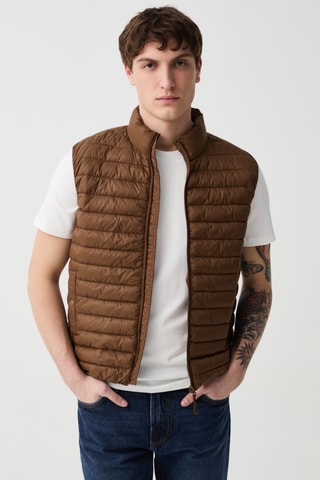 Doudoune sans manches - Marron