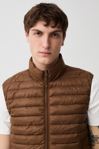 Doudoune sans manches - Marron