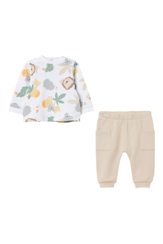T-shirt et pantalon - Beige