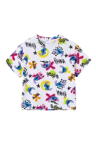 T-shirt Stitch Lilo et Stitch Disney- Blanc