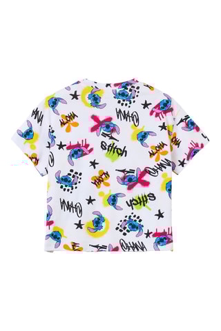 T-shirt Stitch Lilo et Stitch Disney- Blanc