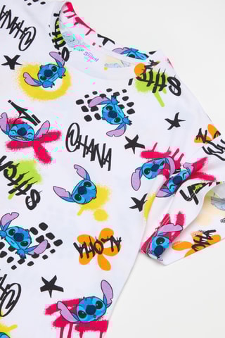 T-shirt Stitch Lilo et Stitch Disney- Blanc