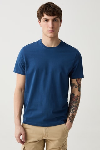 T-shirt regular - Bleu