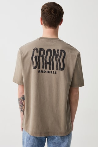 T-shirt regular - Marron