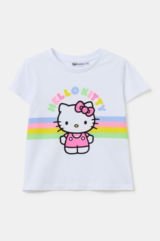 T-shirt Hello Kitty - Blanc