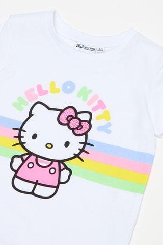 T-shirt Hello Kitty - Blanc