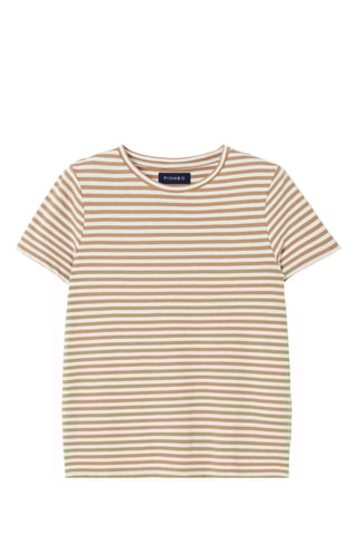 T-shirt en lin - Camel