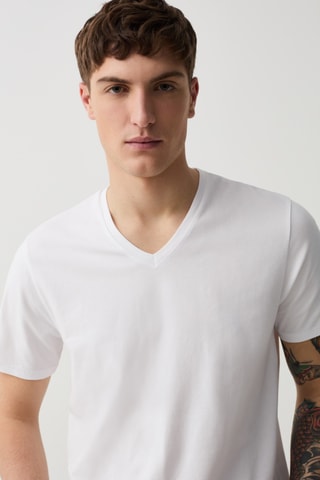 T-shirt slim - Blanc