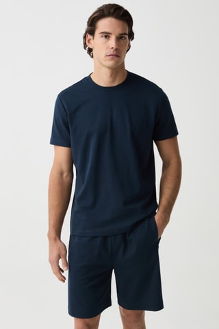 T-shirt regular - Bleu