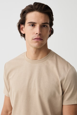 T-shirt regular - Beige