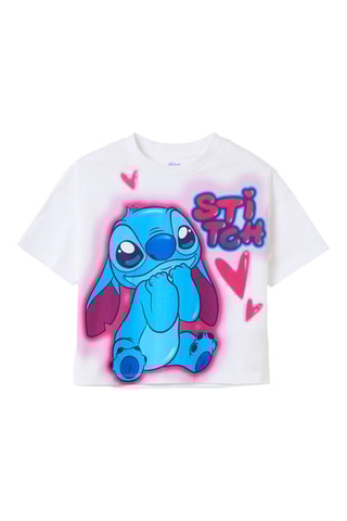 T-shirt Stitch Lilo et Stitch Disney - Blanc