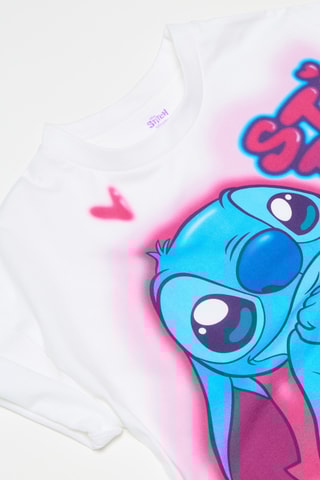 T-shirt Stitch Lilo et Stitch Disney - Blanc