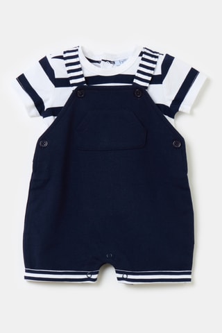 Salopette et t-shirt - Bleu marine