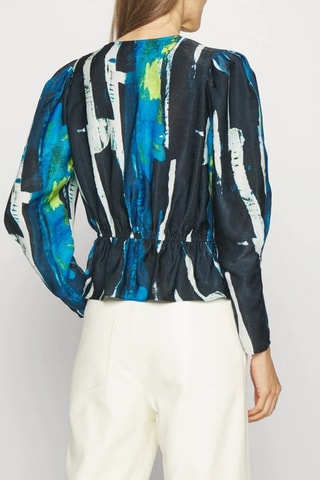 Blouse - Bleu et noir