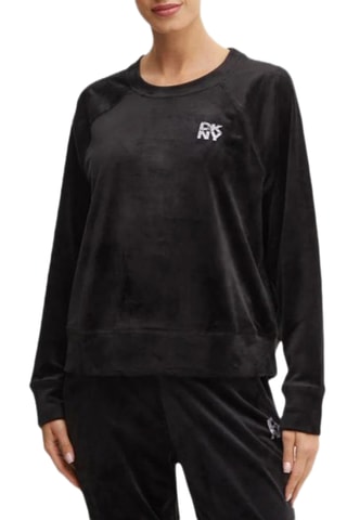 Sweat en velours - Noir