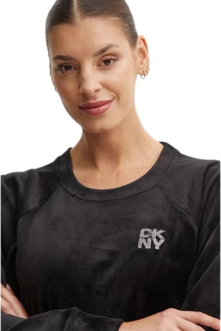 Sweat en velours - Noir