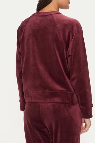 Sweat en velours - Bordeaux