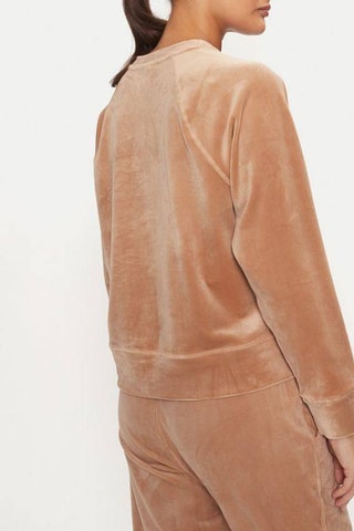 Sweat en velours - Beige