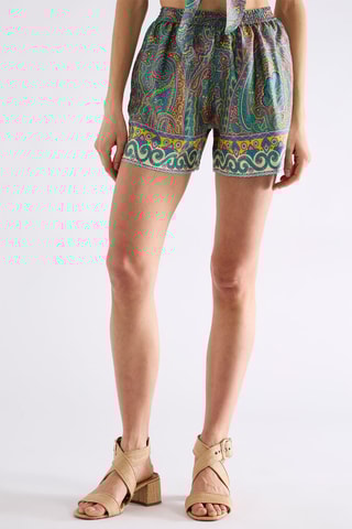 Short en soie - Vert