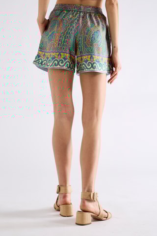 Short en soie - Vert