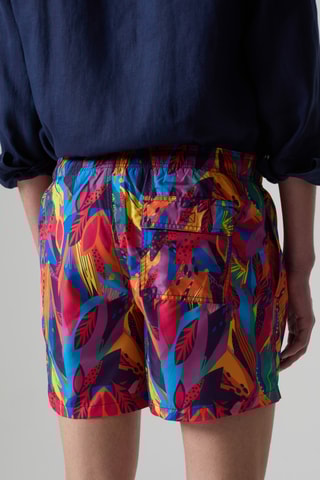 Short regular - Orange et turquoise