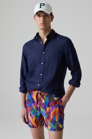 Short regular - Orange et turquoise