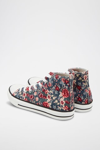 Baskets montantes - Noir et rouge