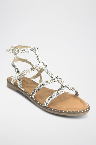 Sandales - Blanc et marron