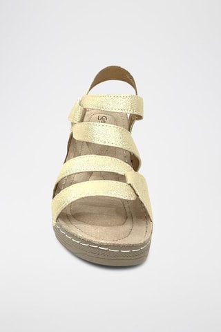Sandalen met Sleehak - Goudkleurig